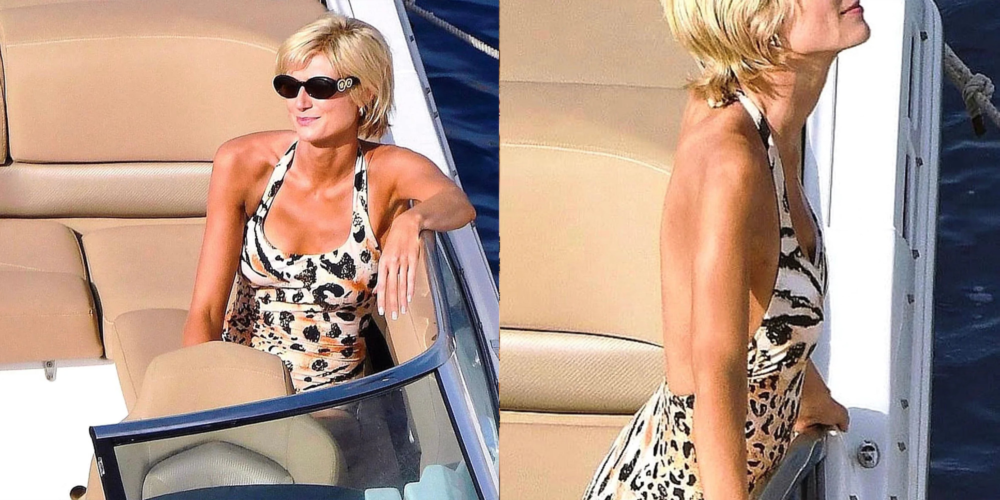 Princess Diana's Iconic Animal Print Swimsuit - as Seen in The Crown