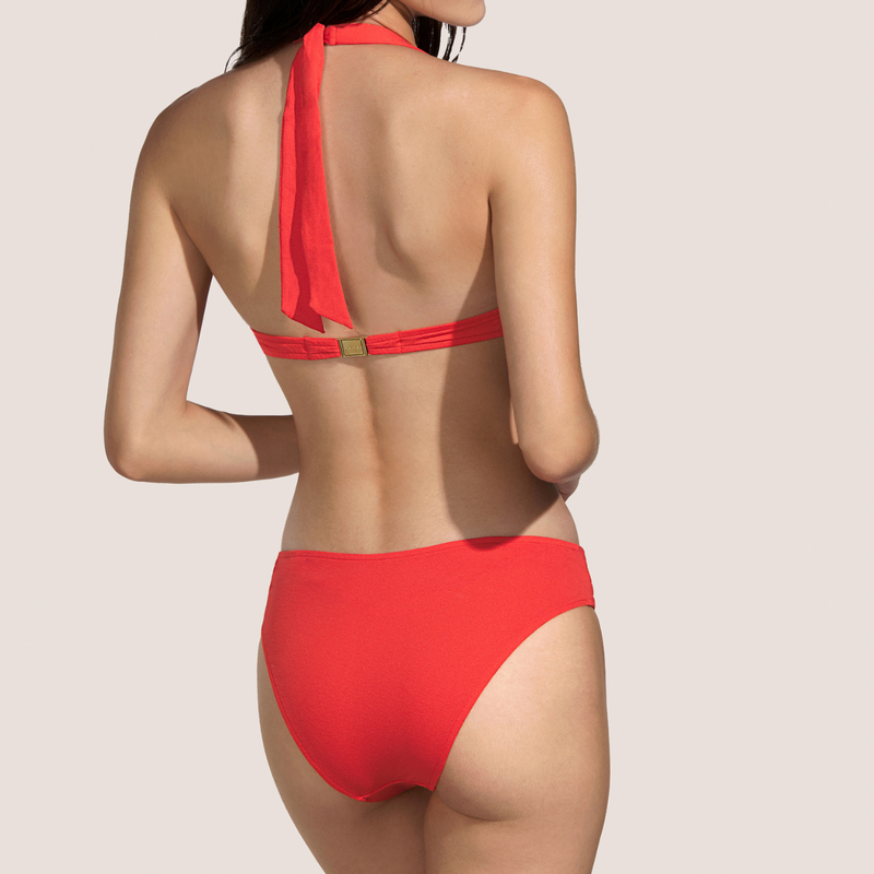Rodero Padded Triangle Bikini Top in Fiesta Red