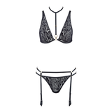 Boite a Desir Animal Soul Bralette and Suspender Set