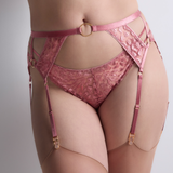 Crazy in Love Suspender Belt in Warm Pink