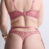 Crazy in Love Suspender Belt in Warm Pink