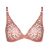 Crazy in Love Underwired Triangle Bra in Warm Pink