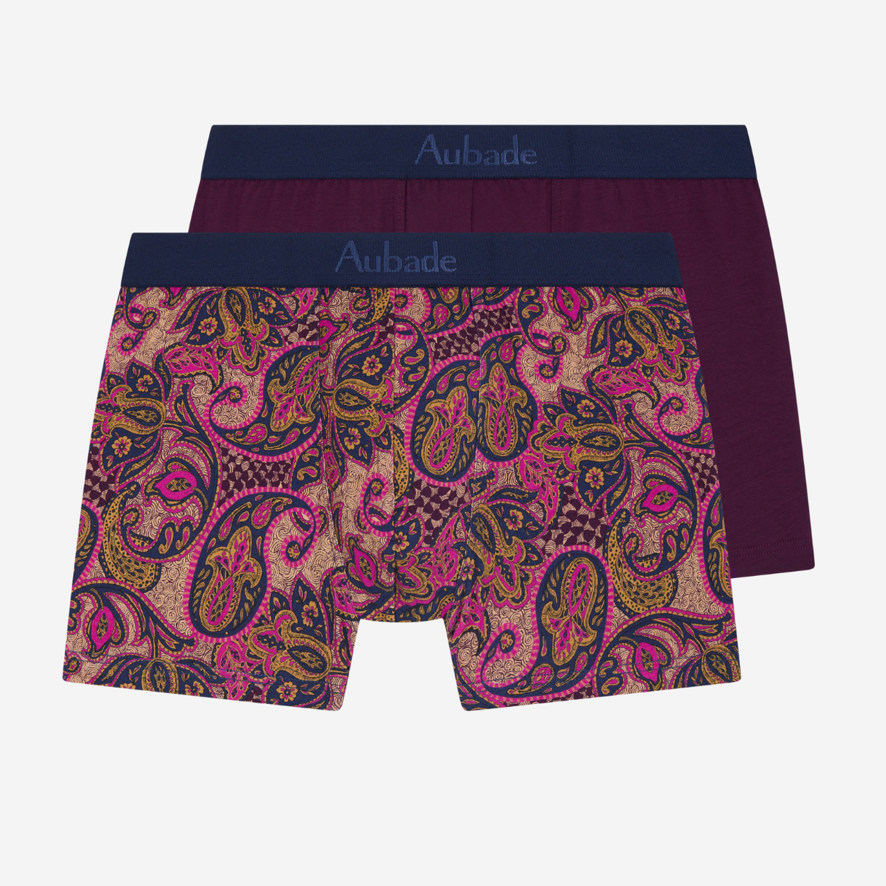 Aubade Homme Fleurs de Boteh/Bordeaux Duo Boxer
