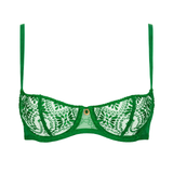 Losing My Mind Half Cup Bra in Green Island