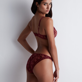 Magnetic Spell Ultra Plunge Triangle Bra in Crimson