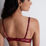 Magnetic Spell Ultra Plunge Triangle Bra in Crimson