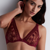 Magnetic Spell Ultra Plunge Triangle Bra in Crimson