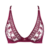 Magnetic Spell Ultra Plunge Triangle Bra in Crimson