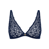 Secret Memories Plunge bra in Deep Blue