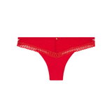Sheer Emotion Tanga in Diva Red