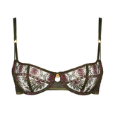 Sound of Heart Half Cup Bra in Dark Garden