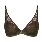 Sound of Heart Scarf Push Up Bra in Dark Garden