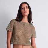Stardust Dream Top in Green Nile