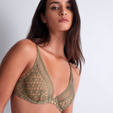 Stardust Dream Underwired Triangle Bra in Green Nile