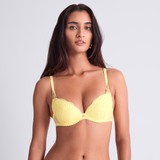 Vibes Padded Plunge Bra in Lemonade