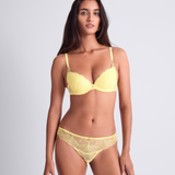 Vibes Padded Plunge Bra in Lemonade