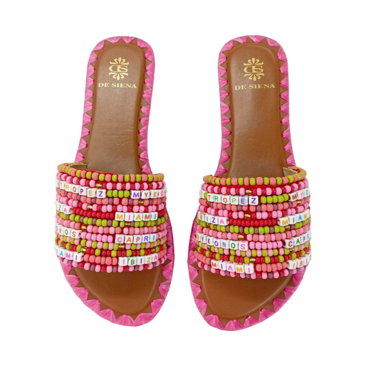 Beaded market hotsell slide sandal