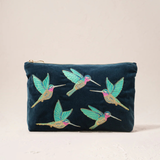 Hummingbird Ink Blue Everyday Pouch