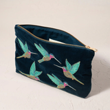 Hummingbird Ink Blue Everyday Pouch
