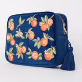 Orange Blossom Cobalt Wash Bag