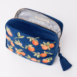 Orange Blossom Cobalt Wash Bag