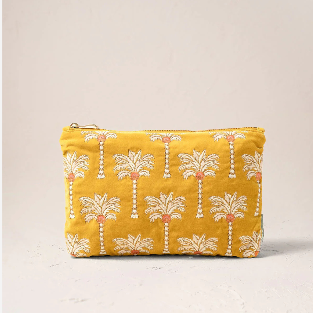 Sunrise Palms Velvet Everyday Pouch