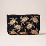 Turtle Conservation Charcoal Everyday Pouch