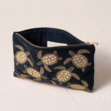 Turtle Conservation Charcoal Everyday Pouch