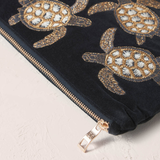 Turtle Conservation Charcoal Everyday Pouch