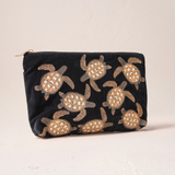 Turtle Conservation Charcoal Everyday Pouch