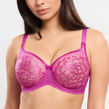 Amour Underwired Seamless Bra in Magenta