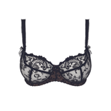Gaby Underwired Low Neck Bra in Black