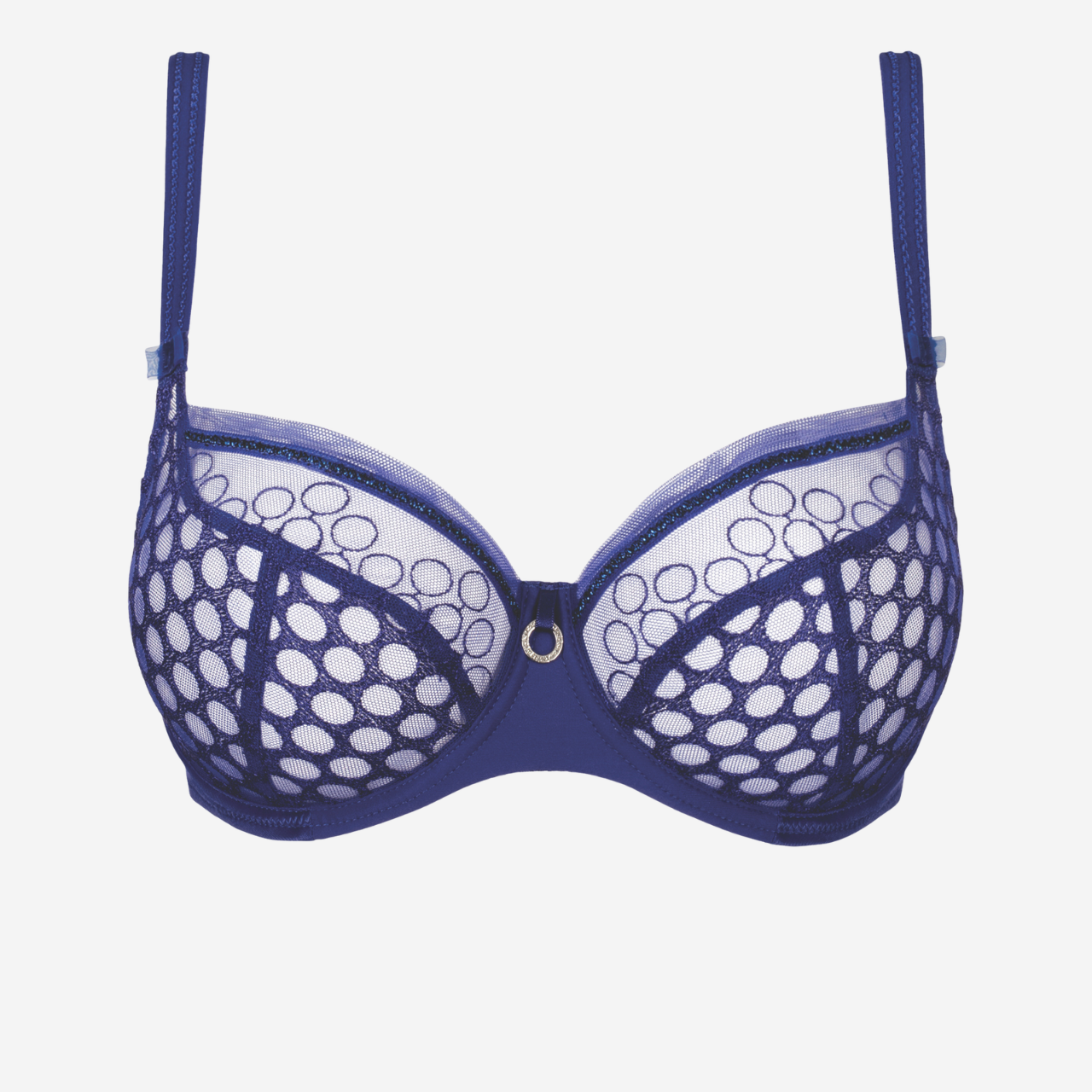 Infinity Low Neck Bra in Sapphire