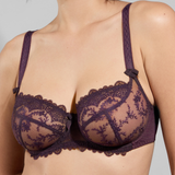 Louise Low Neck Bra in Cassis