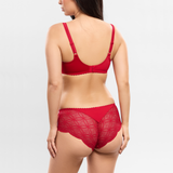 Romy Low Neck Bra in Rouge Imperial
