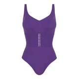 Mood V-Neck Swimsuit in Ultraviolet