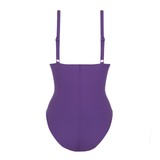 Mood V-Neck Swimsuit in Ultraviolet