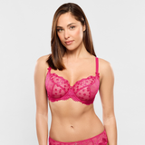 Tess Low Neck Bra in Rose Samba