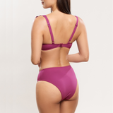 Wave High Cut Back Bikini Brief in Orchidee