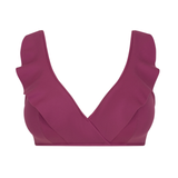 Wave Underwired V Neck Bikini Top in Orchidee