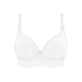 Cassiopee Seamless Plunge T-shirt Bra in White