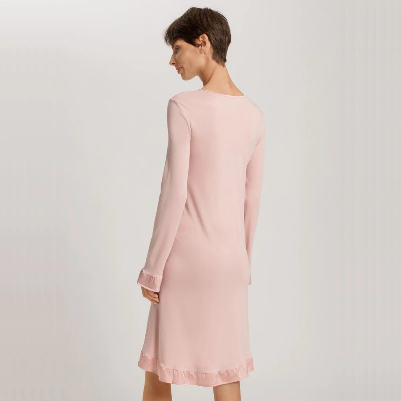 Claire Long Sleeved Nightdress in Blush