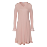 Claire Long Sleeved Nightdress in Blush
