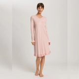 Claire Long Sleeved Nightdress in Blush