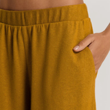 Summer Knits Shorts in Gold Cumin