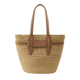 Lipari L Tote Bag in Natural/Caramel