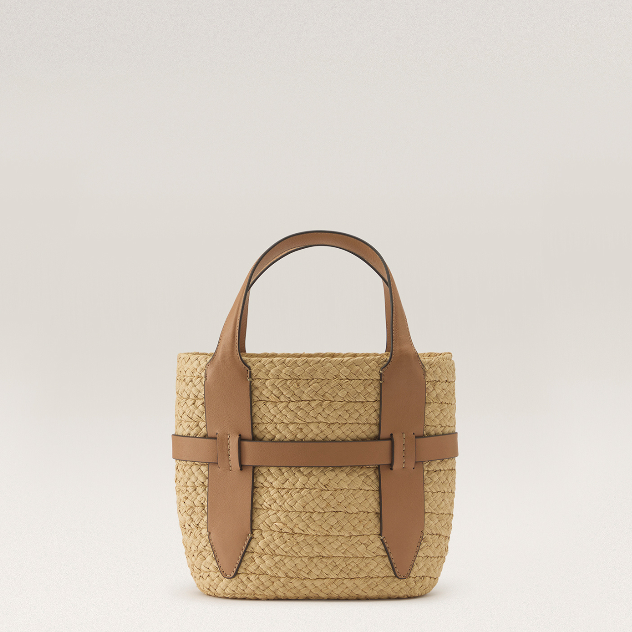 Lipari Small Tote in Natural/Caramel