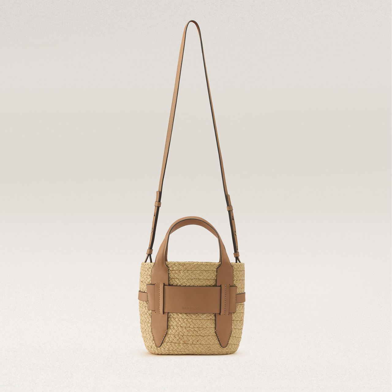 Lipari Small Tote in Natural/Caramel