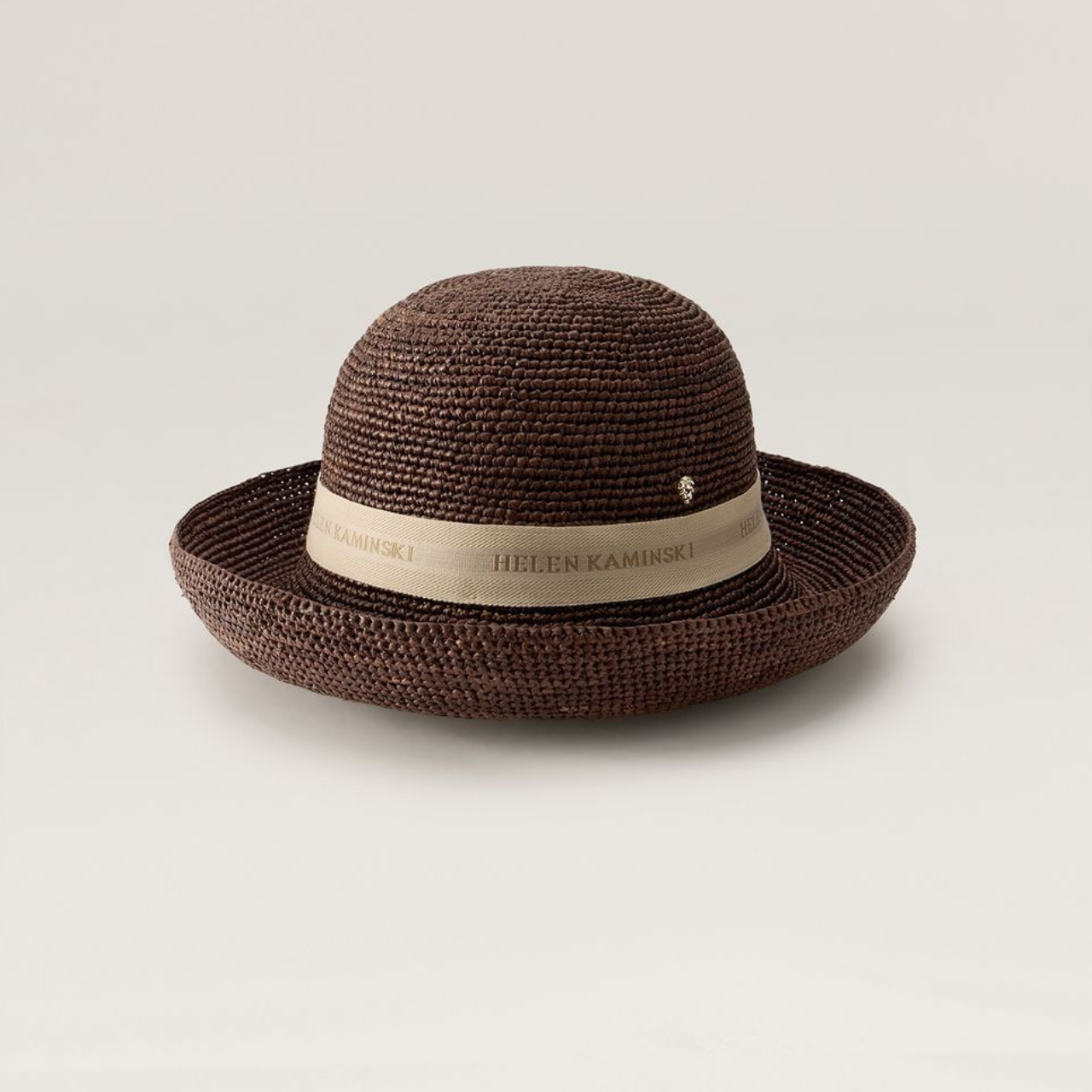 Helen Kaminski Provence Logo 10 Hat in Chocolate | Caroline Randell