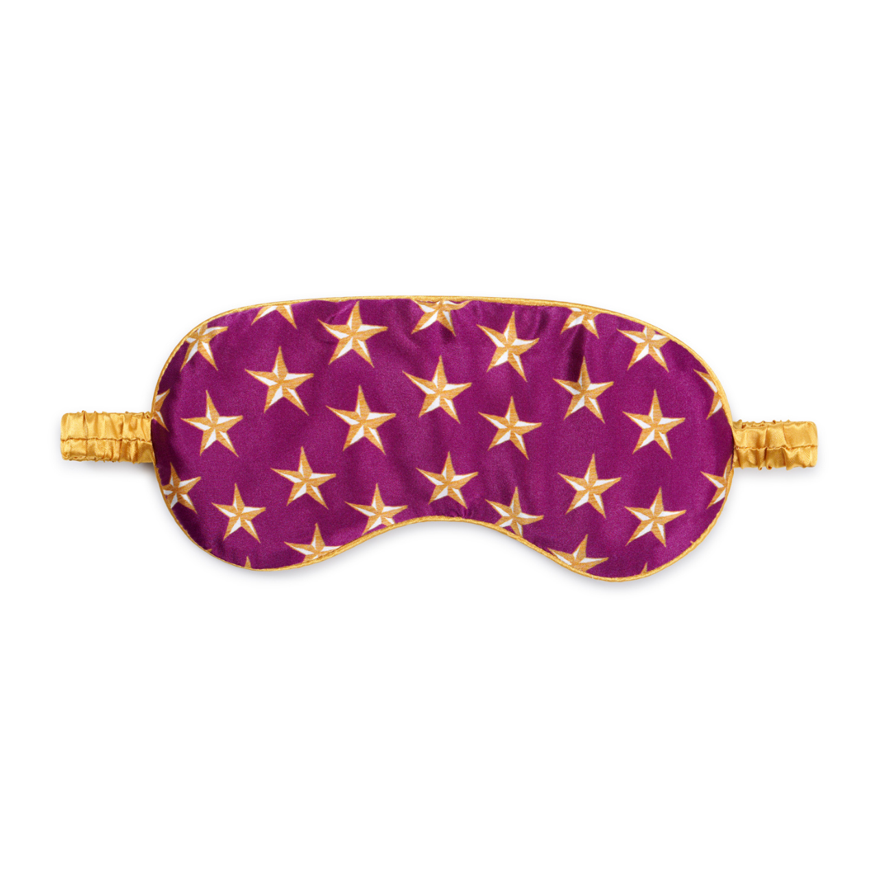 Burgundy Stars Silk Eye Mask